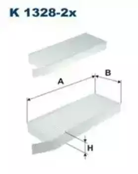 Салонный фильтр FILTRON K 1328-2X PEUGEOT 308 13>