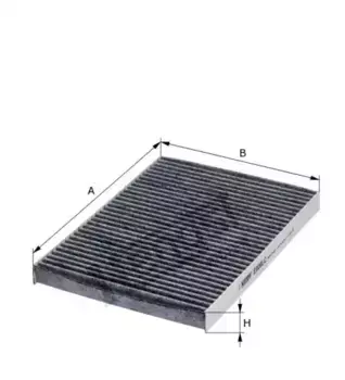 Салонный фильтр HENGST E900LC VW Golf 4/Bora, AUDI A3/TT 1.4i-1.9SDi/TDi 96>