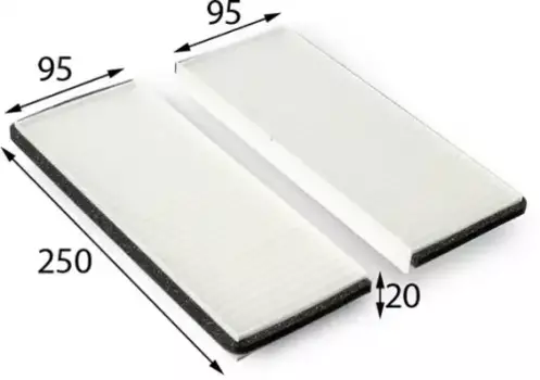 Салонный фильтр JS ASAKASHI AC22005SET NISSAN Navara/Pathfinder2.5DCi 4WD 05>