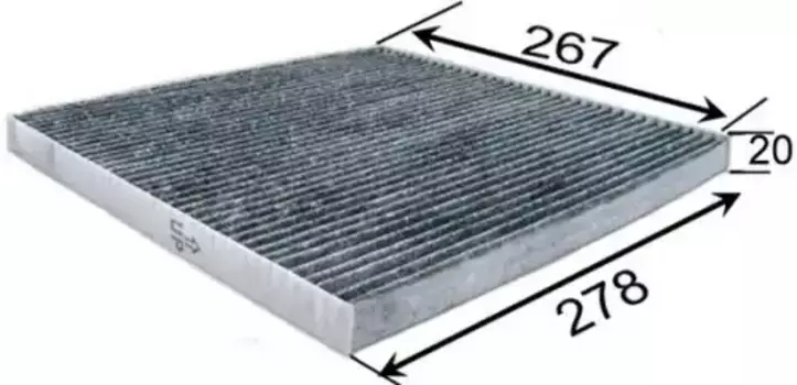 Салонный фильтр JS ASAKASHI AC2510C NISSAN Murano 3.5 08>