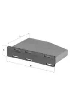 Салонный фильтр KNECHT LAK181 AUDI A3, VW Golf V/Touran/Caddy, Skoda Octavia 03>