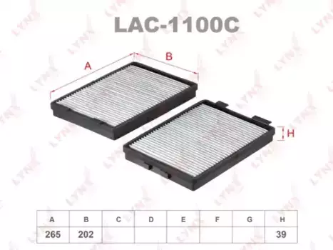 Салонный фильтр LYNXAUTO LAC-1100C