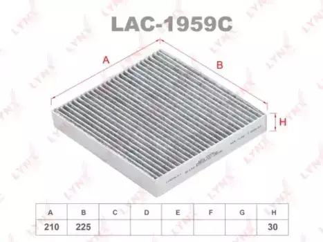 Салонный фильтр LYNXAUTO LAC-1959C