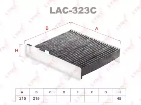 Салонный фильтр LYNXAUTO LAC-323C MITSUBISHI Pajero 2.5-3.8 01>