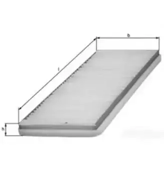 Салонный фильтр MAHLE LA 38 PEUGEOT 306 94->