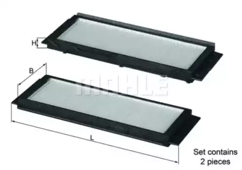 Салонный фильтр MAHLE LA 50/1 DAF 95XF