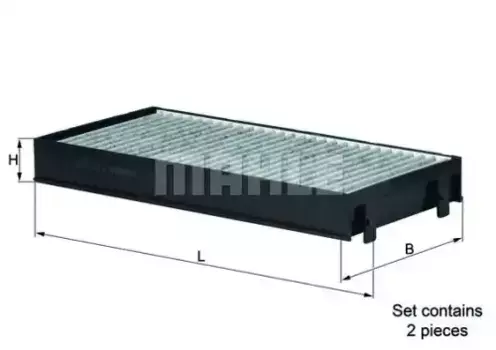 Салонный фильтр MAHLE LAK221/S BMW X5 3.0i/D/4.8i 07>