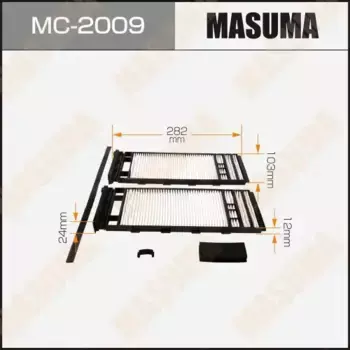 Салонный фильтр MASUMA MC-2009 NISSAN Micra/Note, RENAULT Modus 1.0-1.6 03>