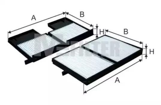 Салонный фильтр MFILTER K 9145-2 TOYOTA Avensis 1.6-2.0 97-05