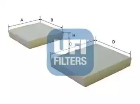 Салонный фильтр UFI 53.143.00 PEUGEOT 207 1.4-1.6HDi 06>