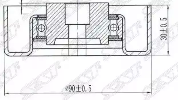 (SAT) НАТЯЖНОЙ РОЛИК ПРИВОДНОГО РЕМНЯ MMC LANCER 1,6-2,0 95-/PAJERO I-IV 3,0-3,5 88- (8409990009) ST-MD102451