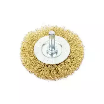 щетка для дрели! плоская 60 мм, со шпилькой, латунированная проволока\ R8041060 ARNEZI