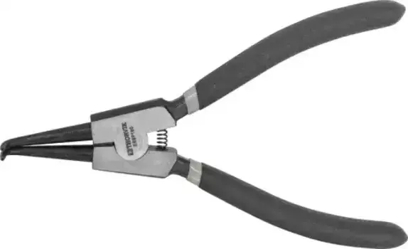 щипцы загнутые! для стопорных колец с ПВХ рукоятками разжим, 180мм, 10-40мм\ ERBP180 THORVIK