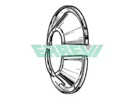 щитки пылезащитные !к-т на 1 сторону 419x178 d=195 D=470 h=76 \ROR TM Q/TRAILOR L200 733047 ERREVI