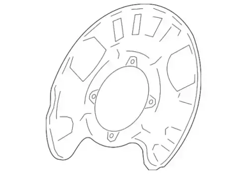 щиток заднего левого тормозного диска!\ MB X166 11> 166 423 03 20