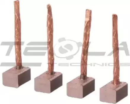 щётки стартера! 6.4x8x11mm Valeo/Paris-Rhone 12V\ MB W168 97>, Renault Clio/Duster 98> TT53323 TESLA TECHNICS