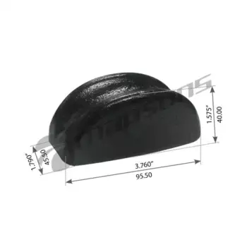 сегмент! L95 H34 Шир45 стремянки п/рессоры\ BPW 300.403 MANSONS