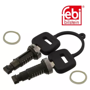 сердцевина двер.замка !(к-т на 2 двери) 2 шт с ключами\DAF F95 1995-> 18721 FEBI