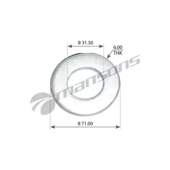шайба пальца рессоры! (м) 31x76x6\ BPW 300.101 MANSONS