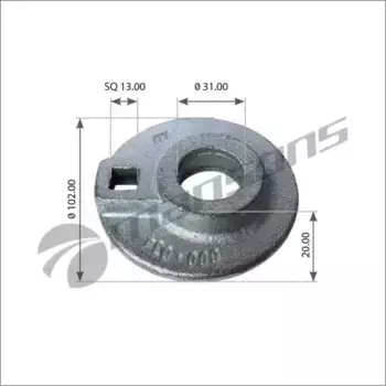 шайба подвески !(м) 30x102x20 упорная болта балансира\ SAF 600.034 MANSONS