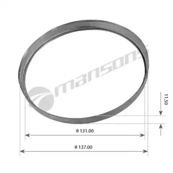 шайба! промежуточное кольцо ступицы D131xD137x11.5mm \BPW 8-9тон 300.015 MANSONS