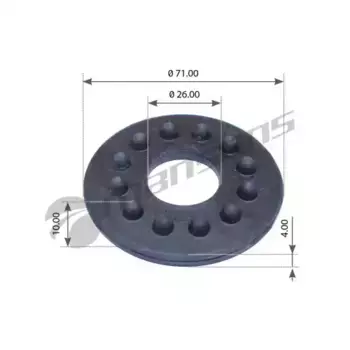 шайба стабилизатора кабины! (рм) 26x71x10x4мм с рез отбойниками\ RVI 800102 MANSONS