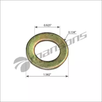 шайба! стремянки 1.582''x0.925''x0.134'' задней оси\ FRL 120.606 MANSONS