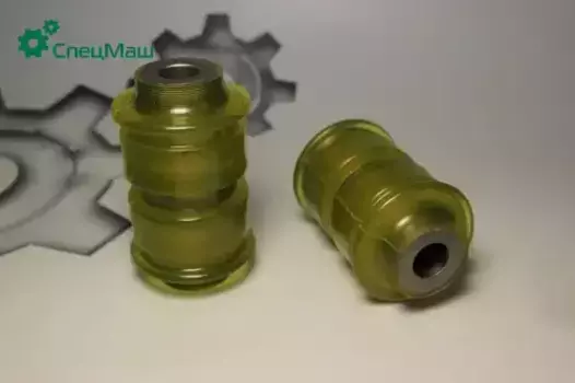 шарнир ушка рессоры !н/о, ребристый, полиуретан\МАЗ-4370, АМАЗ-256 4370-2902230-15 СПЕЦМАШ