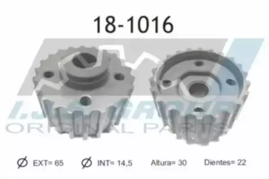 шестерня коленвала! 22z\ Audi 80/A4/A6, VW Golf/Passat 1.9TDi 91> 18-1016 IJS