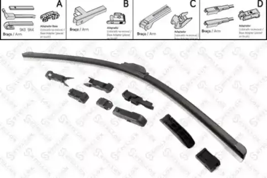 Щетка стеклоочистителя бескаркасная 123 525-SX STELLOX 575/23'' мм/" 1 шт