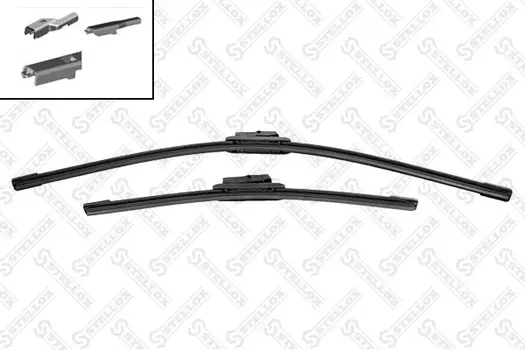 Щетка стеклоочистителя бескаркасная 201 608-SX STELLOX 650/26'' мм/" 400/16'' мм/" 2 шт