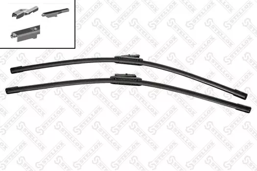 Щетка стеклоочистителя бескаркасная 201 640-SX STELLOX 700/28'' мм/" 650/26'' мм/" 2 шт