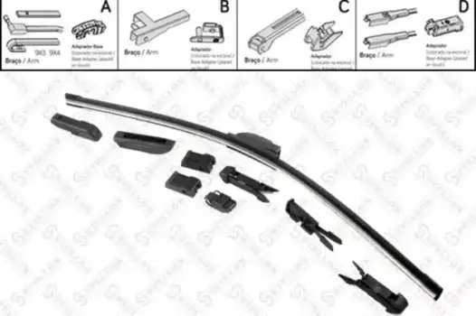 Щетка стеклоочистителя бескаркасная 204 003-SX STELLOX 550/22'' мм/" 1 шт