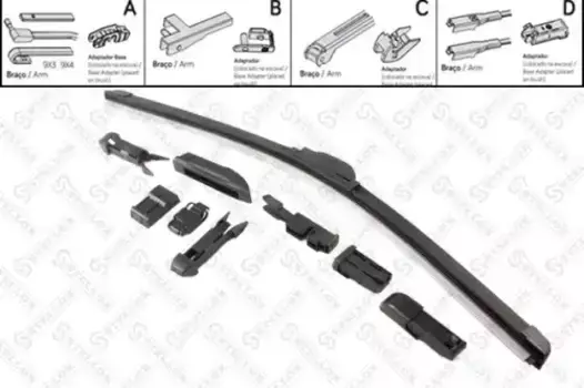 Щетка стеклоочистителя бескаркасная 204 008-SX STELLOX 475/19'' мм/" 1 шт