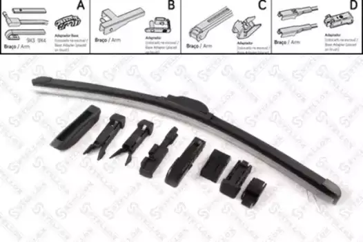Щетка стеклоочистителя бескаркасная 204 010-SX STELLOX 425/17'' мм/" 1 шт