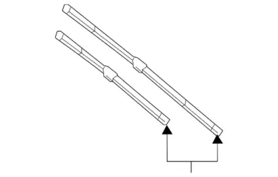 Щетка стеклоочистителя бескаркасная 447 820 54 00 MB Original Mercedes-Benz 700/28'' мм/" 450/18'' мм/" 2 шт