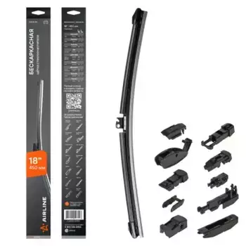 Щетка стеклоочистителя бескаркасная AWB-BK-450 AIRLINE Airline PRO 450/18'' мм/" 1 шт