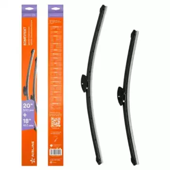 Щетка стеклоочистителя бескаркасная AWB-BK-510-450K AIRLINE 500/20'' мм/" 450/18'' мм/" 2 шт