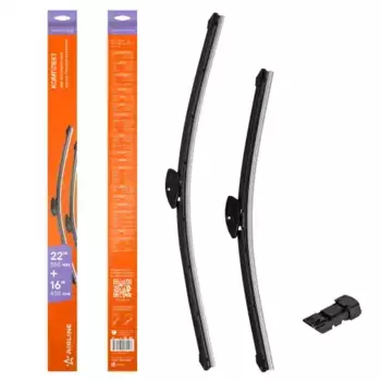 Щетка стеклоочистителя бескаркасная AWB-BK-550-400K AIRLINE 550/22'' мм/" 410/16'' мм/" 2 шт