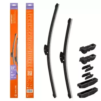 Щетка стеклоочистителя бескаркасная AWB-BK-550-475K AIRLINE 550/22'' мм/" 480/19'' мм/" 2 шт