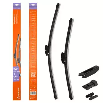 Щетка стеклоочистителя бескаркасная AWB-BK-600-400K AIRLINE 600/24'' мм/" 400/16'' мм/" 2 шт