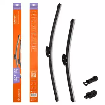 Щетка стеклоочистителя бескаркасная AWB-BK-600-550K AIRLINE 600/24'' мм/" 550/22'' мм/" 2 шт