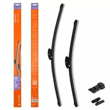 Щетка стеклоочистителя бескаркасная AWB-BK-650-450K AIRLINE 650/26'' мм/" 450/18'' мм/" 2 шт