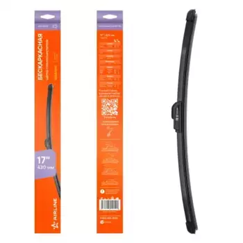 Щетка стеклоочистителя бескаркасная AWB-BKP-430 AIRLINE 430/17'' мм/" 1 шт