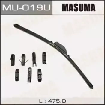Щетка стеклоочистителя бескаркасная MU-019U MASUMA Masuma Flat 475/19'' мм/" 1 шт