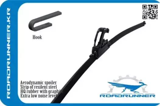 Щетка стеклоочистителя бескаркасная RR-430-F ROADRUNNER 430/17'' мм/"