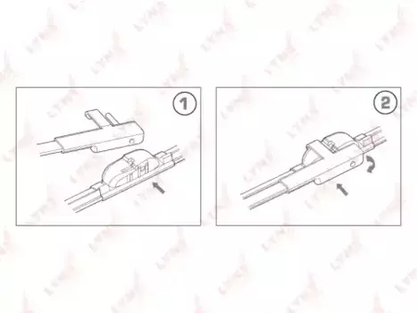 Щетка стеклоочистителя бескаркасная XF6048S LYNXAUTO 600/24'' мм/" 480/19'' мм/" 2 шт