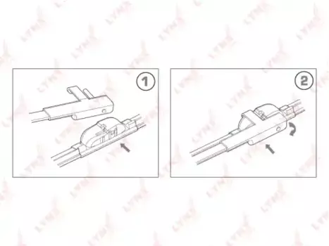 Щетка стеклоочистителя бескаркасная XF6543S LYNXAUTO 650/26'' мм/" 425/17'' мм/" 2 шт