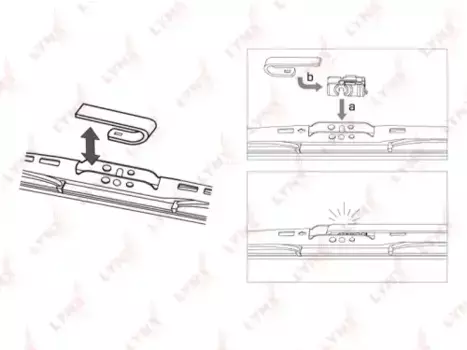 Щетка стеклоочистителя каркасная LR28F LYNXAUTO 280/11'' мм/" 1 шт