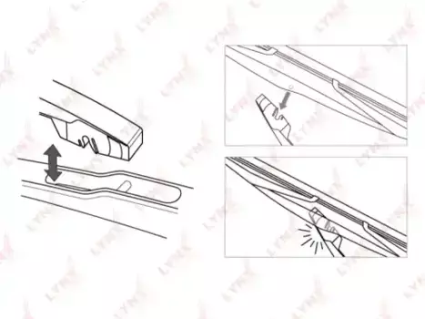 Щетка стеклоочистителя каркасная LR30C LYNXAUTO 300/12'' мм/" 1 шт
